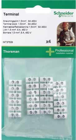 Klemmerække 1,5mm - 4 stk