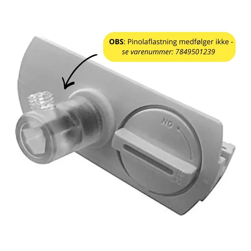 Square 1F 230V Pendeladapter - Alu