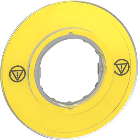 Skilt til Nødstop i 3D design Ø60 uden tekst