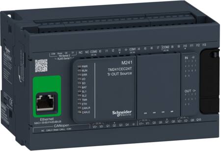TM241 PLC, ETH CAN,DI14, DO 10 PNP, 24V