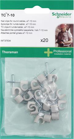 Sømplug TC 7-10 1.6x25 - lysegrå - DIY - 20 pk