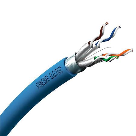 Actassi skærmet datakabel Cat 6A(7) F/FTP 4P CL-MX 600MHz 500M Dca blå separationsklasse D