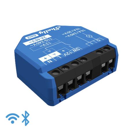 Shelly 1 Gen3 - WiFI relæ med potentialfrit kontaktsæt (12-48VDC/230VAC)