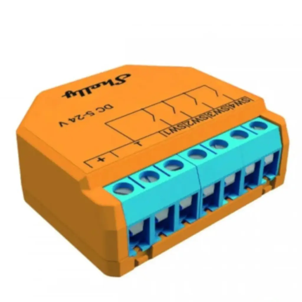 Shelly Plus I4 DC - WiFi inputmodul, 4 CH, 5-24VDC