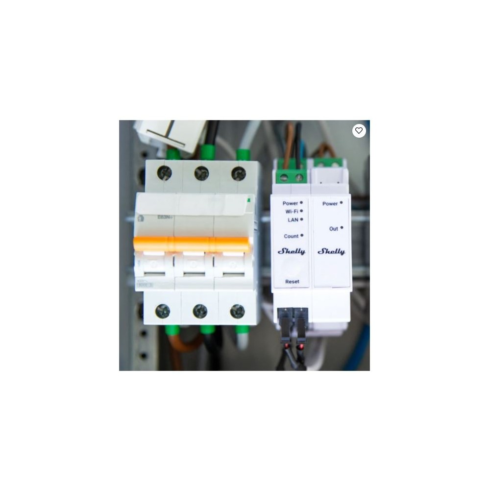 Shelly Pro 3EM Switch Add-On - 2A potentialfrit