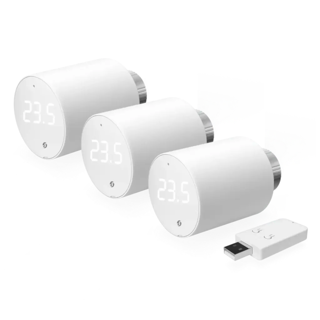 Shelly BLU TRV 3-pack + 1 x BLU Gateway Gen3 - Smart radiatortermostat