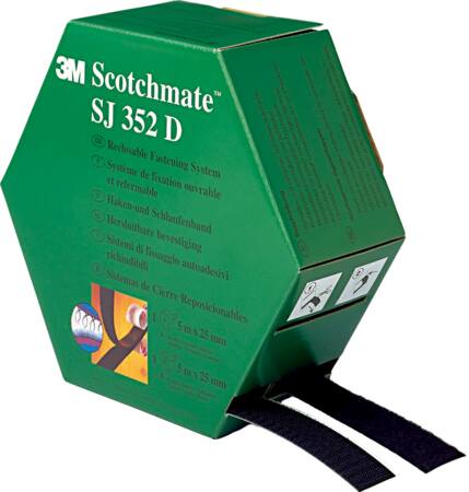 SELVKLÆBENDE VELCROBÅND SJ-352D 25MMX5M