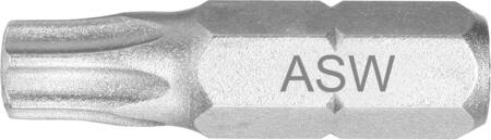 BITS TORX 25 UDEN BORING 25MM 1/4