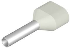 Isoleret terminalrør H0,75 dobbelt hvid P100