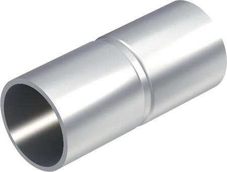 32MM (1 1/4") MUFFE ALUMINIUM IKKE D-MÆRKET L=70MM