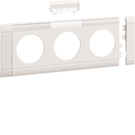 Afdækn.80mm f.3 stikk m.skrift. RAL9016