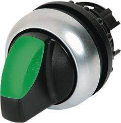 DREJEOMSKIFTER, 2 STILL, SORT, 22 MM