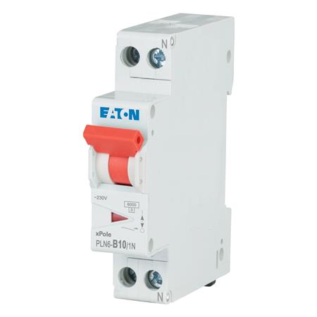 AUTOMATSIKRING B10A 1P+N 6KA 1M