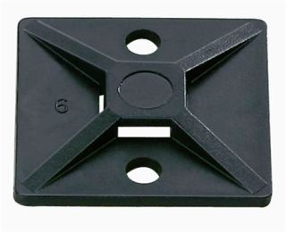 Strips / Kabelbinder holder 28x28 mm sort - 100 stk
