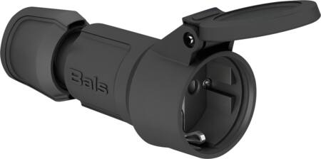 SLAGFAST FORLÆNGERLED 16A 250V IP54 SORT