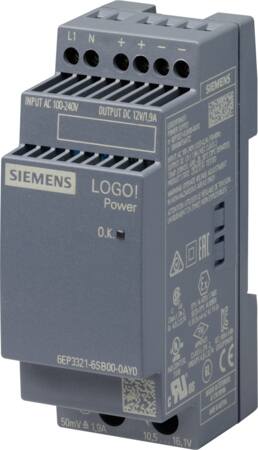 LOGO!POWER 24 V / 1.3 A stabiliseret strømforsyning