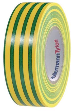TAPE PVC GRØN/GUL 19MMX20M
