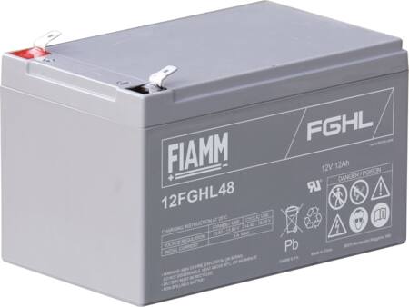 FIAMM 10 ÅRS BLYBATTERI 12V/12AH.
