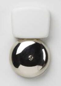 DØRKLOKKE 82DB ELFENBEN HVID