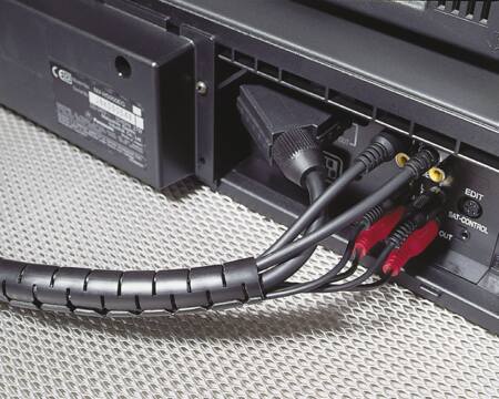 SPIRALSLANGE 25M SORT HWPP30