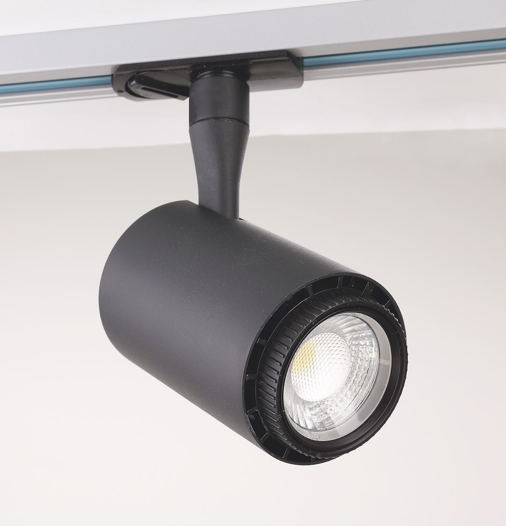 VELO LED TRACK LIGHT, 1-FASET, SORT, 8W, 230V
