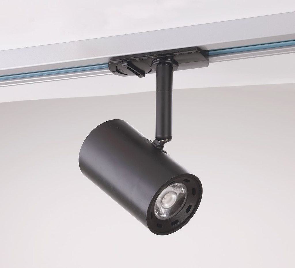 VELO LED TRACK LIGHT, 1-FASET, SORT, 7W, 230V