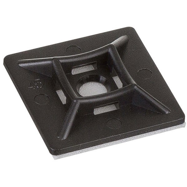 Strips / Kabelbinder holder 19x19 sort - 100 stk.