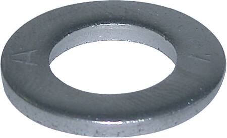 SKIVE M10 VARMFORZINK. 10,5X20MM DIN125A