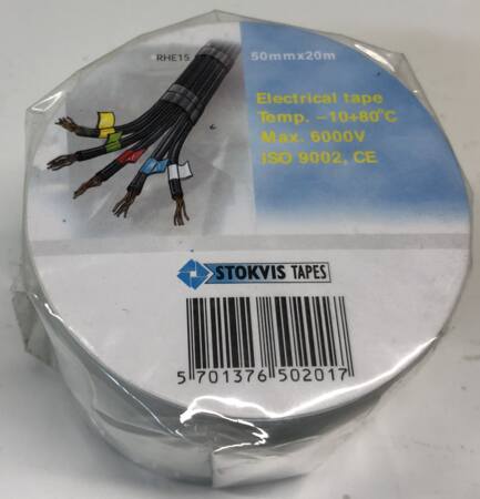 TAPE PVC 50MMX20M HVID