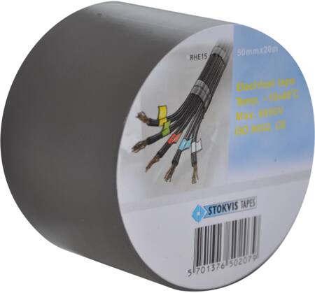 TAPE PVC GRÅ 50MMx20M