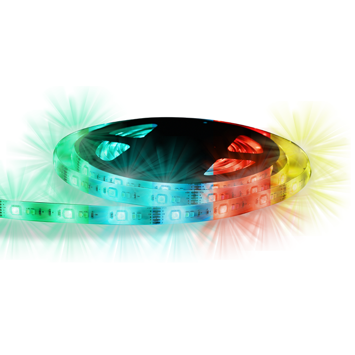FESH SMART HOME LED LIGHT-STRIP, multicolor med adaptor 5M 24W