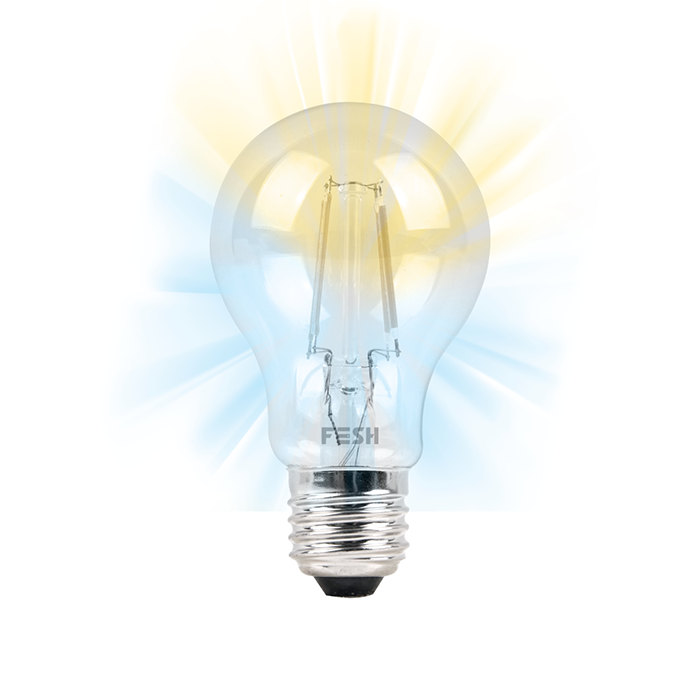 FESH SMART HOME LED Standard kold/varm DEKO E27 5,5W klar