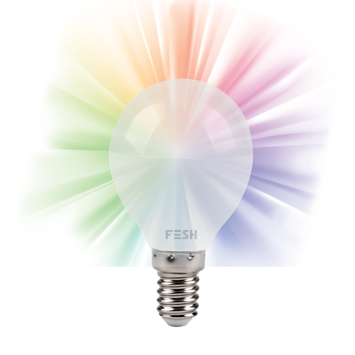 FESH SMART HOME LED Krone, multicolor E14 5W