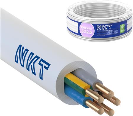 Installationskabel EXQ XTRA Dca 5G2,5 Hvid R50