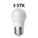 5,8W LED Krone Pære E27 2700K 470Lm 3-pak