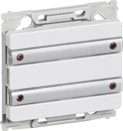 OPUS66 svagstrømstryk 4 connect med 4 LED  hvid