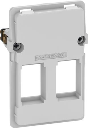 LK FUGA Dataudtag for 2x Keystone RJ45 (small) 1,5 modul indsats