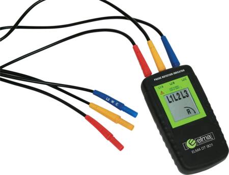 Fasefølgetester med LCD DT 901