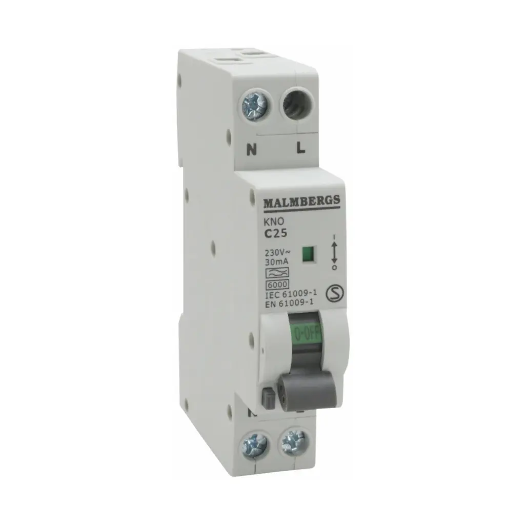 KOMBIRELÆ, 1P+N, 1 MODUL, 25A