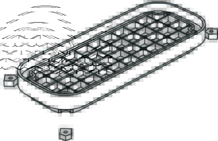 Tabula flange inklusiv skruer
