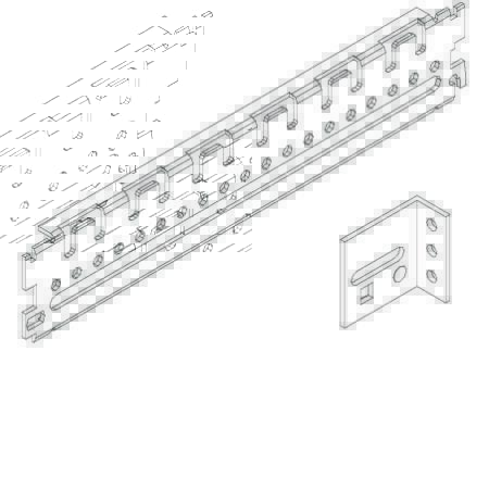 Tabula montagebeslag for dybde 2M