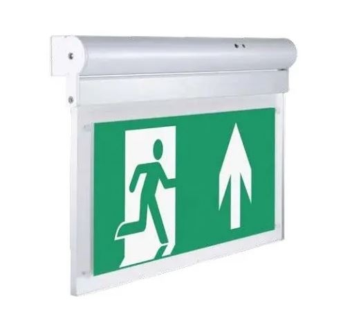 væg- eller loftmonteret LED exit skilt - 2W, Samsung LED chip, 140 lumens