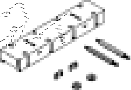 Afdækning skinne holder komplet