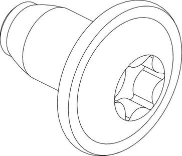 Skrue gevindformed torx FLANGE
