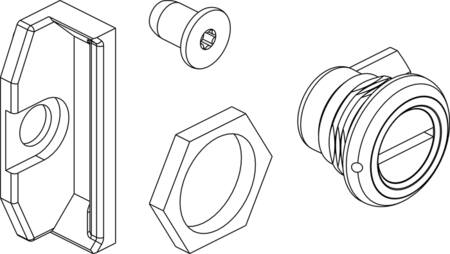 Snapskrue komplet med PLOM 0702-0001S