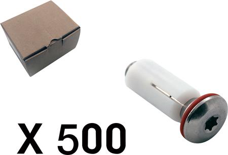 500 Dækselskrue m/skivepk 500 3050-3800Q2