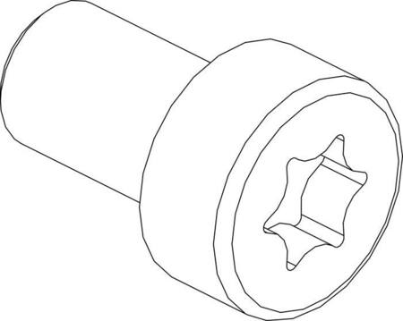 CYLINDERSKRUE, TORX, LAVT HOVED 100 STK