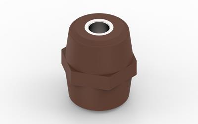 LV ISOLATOR M12, H50XW40MM, BRUN