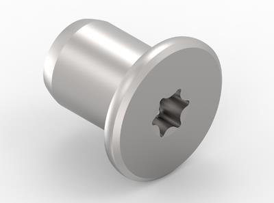 Cylinderskrue torx lavt hoved med kontaktpunkt