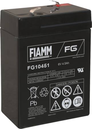 FIAMM BLYBATTERI 6V/4,5AH